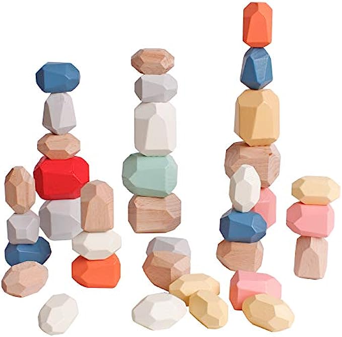 Click N' Play Non-toxic Foam Blocks, Building Block and Stacking Block,  Amazing As Bath Toys, 60 Count with Carry Tote