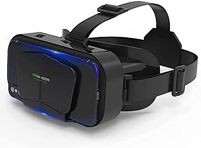 VR SHINECON Virtual Reality VR Headset 3D Glasses Headset Helmets VR  Goggles for TV, Movies & Video Games Compatible iOS, Android &Support 4.7-7  inch