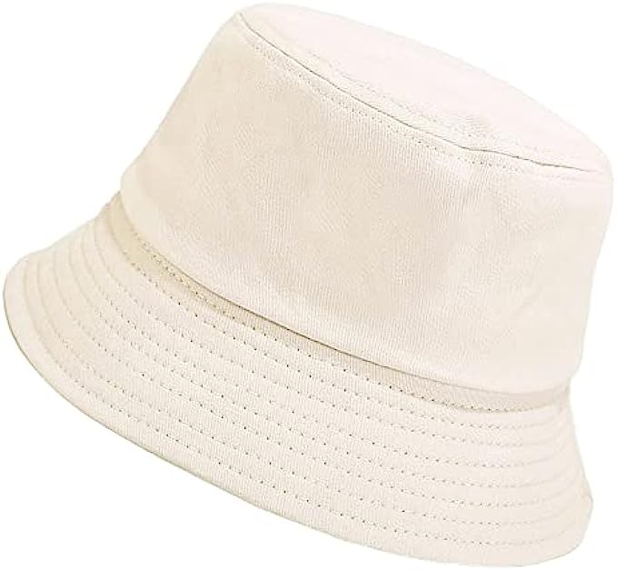 Wheebo Solid Color Bucket Hat for Women Summer Beach Fishmen Hat