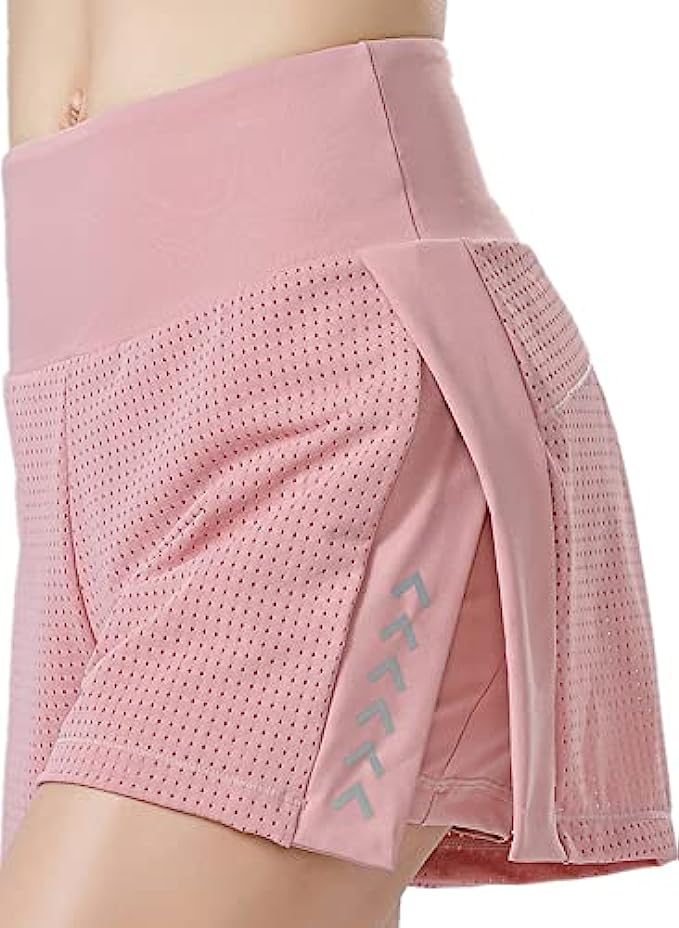 BALEAF Women's 2 in 1 Running Athletic Shorts with Liner Lightweight  Quick-Dry Workout Active Yoga Shorts with Pockets