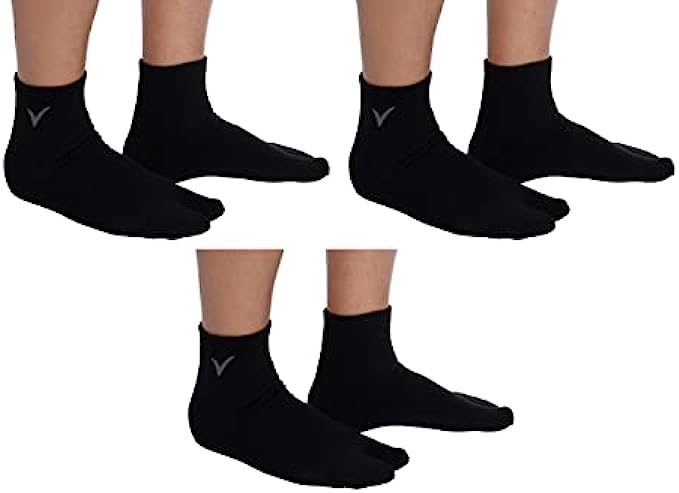 3 Pairs Flip-Flop Thicker Tabi V-Toe Big Toe Ankle Socks Warm Comfortable Cotton Polyester Spandex Blend