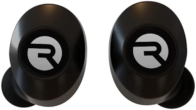 The Everyday Raycon Bluetooth Wireless Earbuds with Microphone- Stereo Sound in-Ear Bluetooth Headset True Wireless Earbuds 32 Hours Playtime (Matte Black)