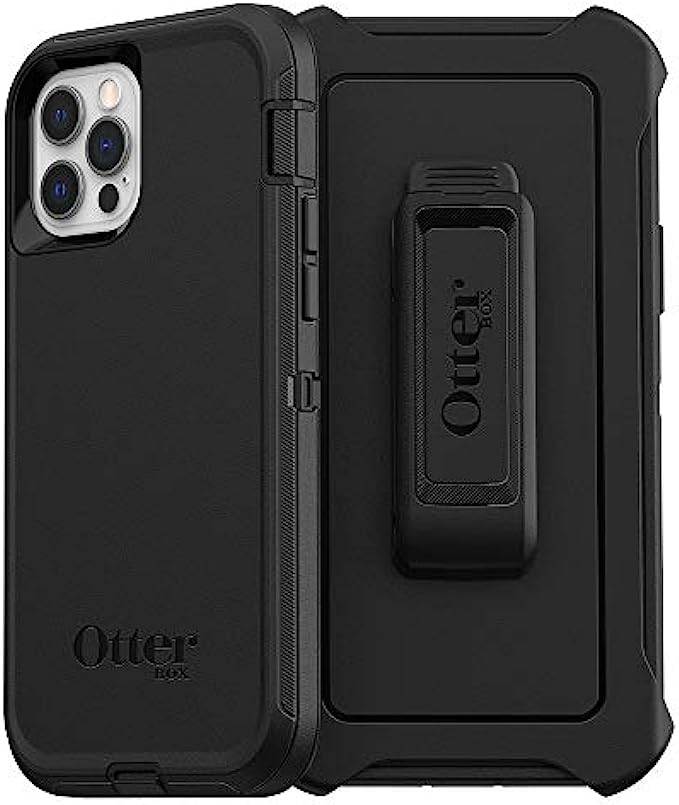 OTTERBOX DEFENDER SERIES SCREENLESS EDITION Case for iPhone 12 & iPhone 12 Pro - BLACK