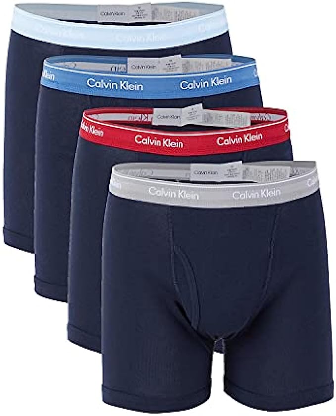 Calvin Klein Men's Underwear Cotton Stretch 4 Pack Boxer Briefs