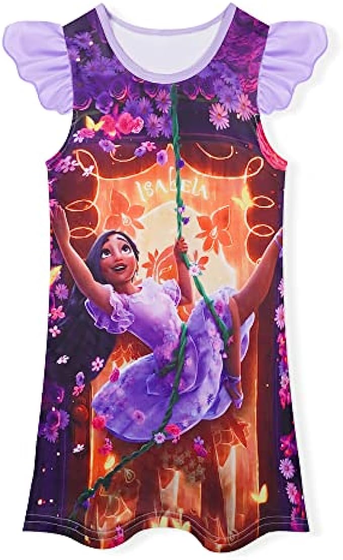 Princess Dress for Little Girls Magic Girls Dresses 3-8Y Kids Home Wear