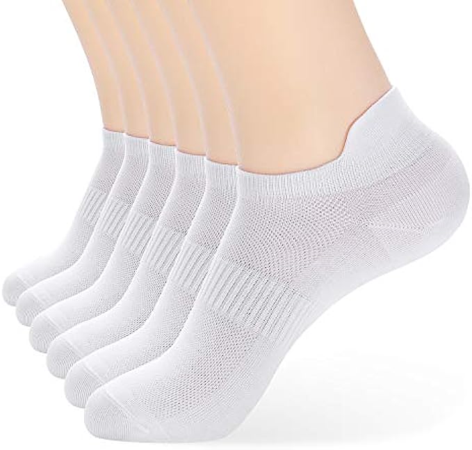 ATBITER Ankle Socks Women's Thin Athletic Running Low Cut No Show Socks With Tab 6-8 Pairs