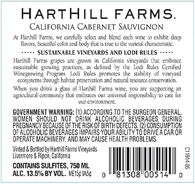 Harthill Farms Sauvignon, 750ml