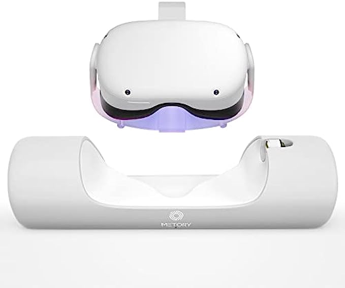 METORY Charging Dock for Oculus Quest 2, Fast Charging Station with Magnetic Connector & USB C Charging Cable, Oculus Quest 2 Accessories