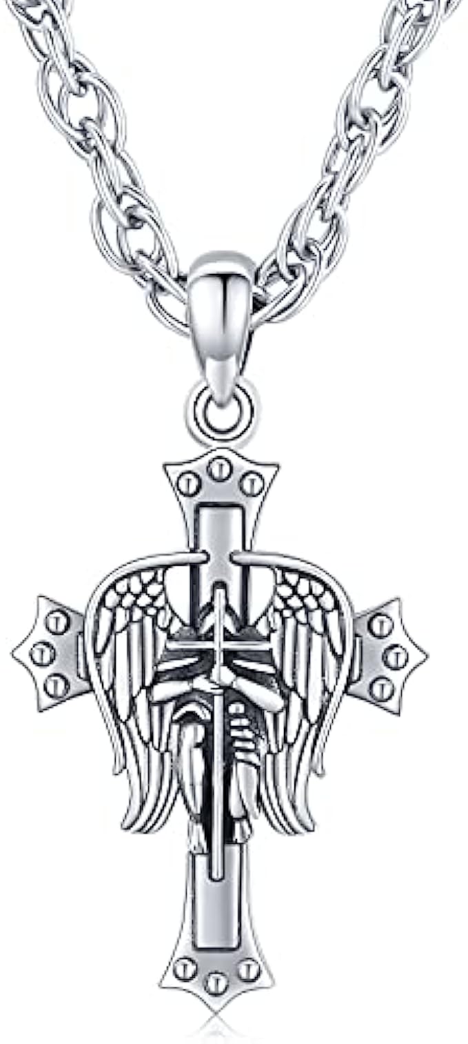 Oval Saint Michael/St Christopher/St Benedict/St Jude/St Joseph Medal for Women Men 925 Sterling Silver St Michael/Jesus Locket Necklace Holds Pictures Archangel Catholic Protect US Pendant 18"+2"