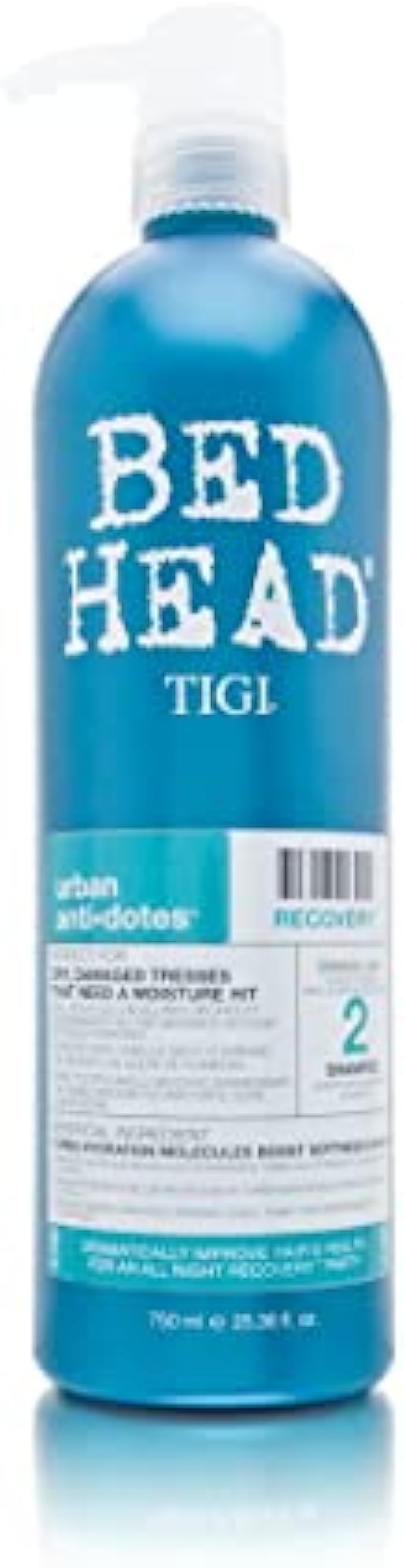 Tigi Bed Head Urban Anti+dotes Recovery Shampoo Damage Level 2, 25.36-Ounce(pack of 1)