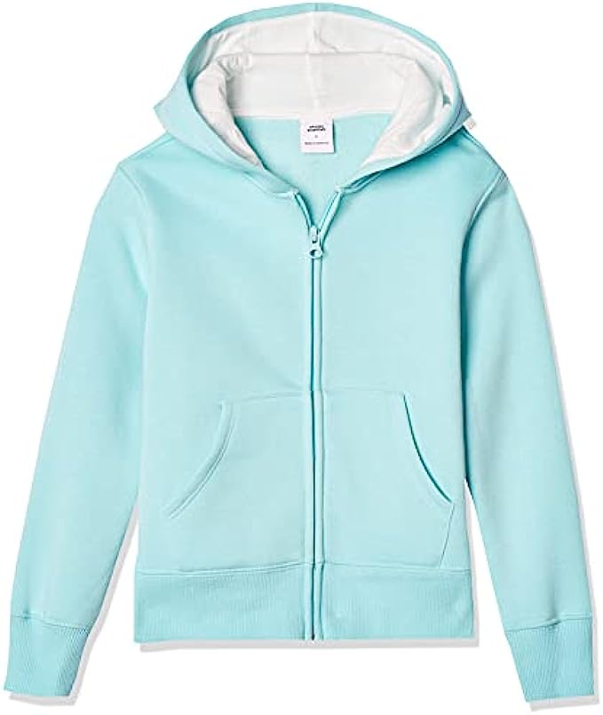 Amazon Essentials Girls and Toddlers' Fleece Zip-Up Hoodie Sweatshirt