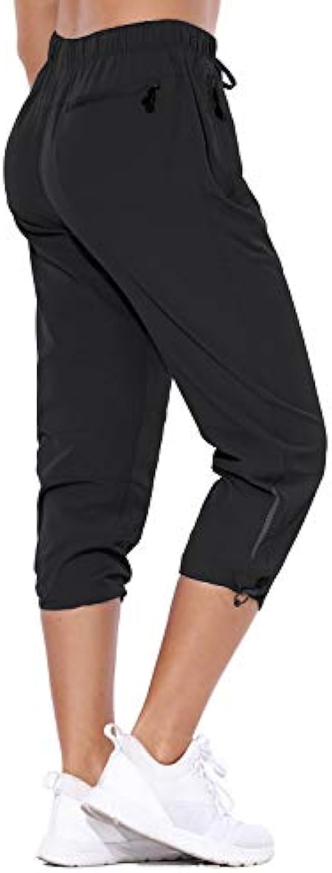 BALEAF Women's Hiking Cargo Capris Outdoor Lightweight Water Resistant  Pants UPF 50 Zipper Pockets