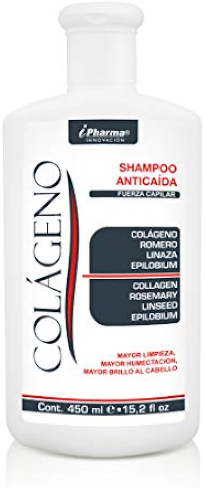 Collagen Shampoo 15.2 fl oz, Anti-hair loss with rosemary and flaxseed