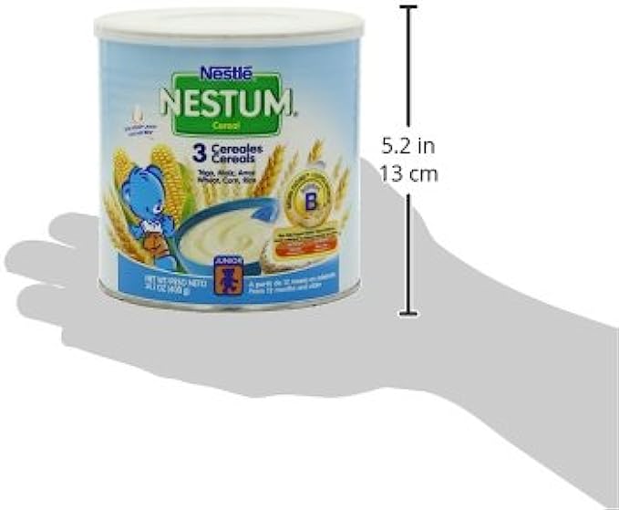 Nestle Nestum, 3 Cereales, Trigo, Maiz & Arroz, 14.1 Ounce (Pack of 6)
