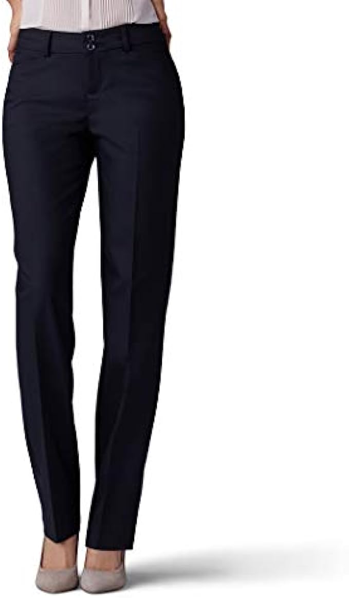 Lee Women's Secretly Shapes Regular Fit Straight Leg Pant