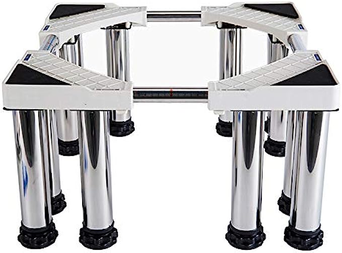 Pedestal For Washing Machine, Home Heavy-Duty Adjustable Appliance Base For Tumble Dryers Refrigerator,(Stainless-steel)-12foot-20cm